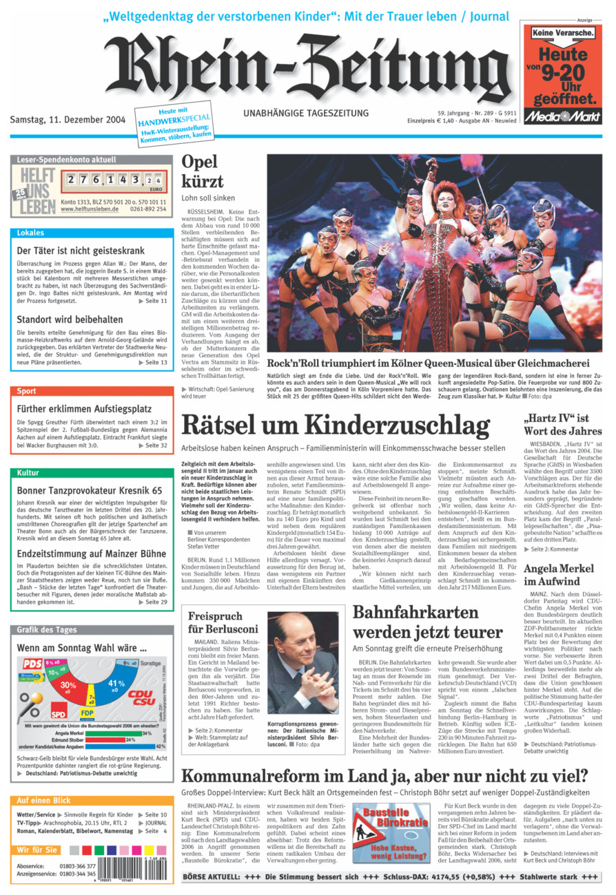 Rhein-Zeitung Kreis Neuwied vom Samstag, 11.12.2004