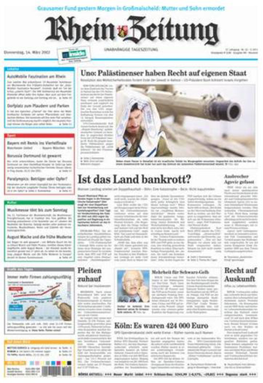 Rhein-Zeitung Kreis Neuwied vom Donnerstag, 14.03.2002