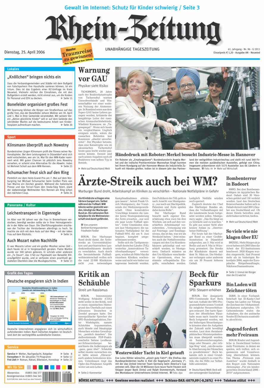 Rhein-Zeitung Kreis Neuwied vom Dienstag, 25.04.2006