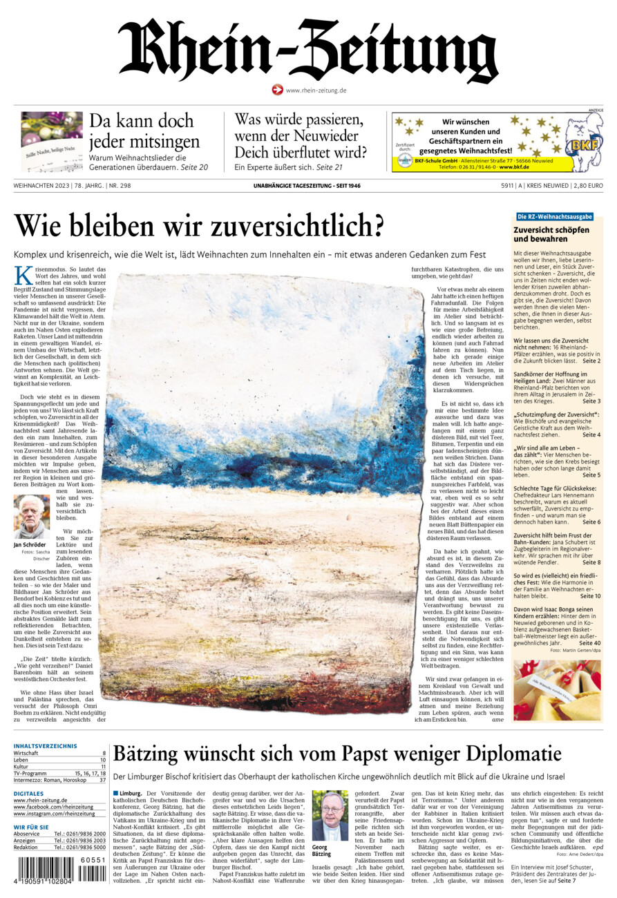 Rhein-Zeitung Kreis Neuwied vom Samstag, 23.12.2023
