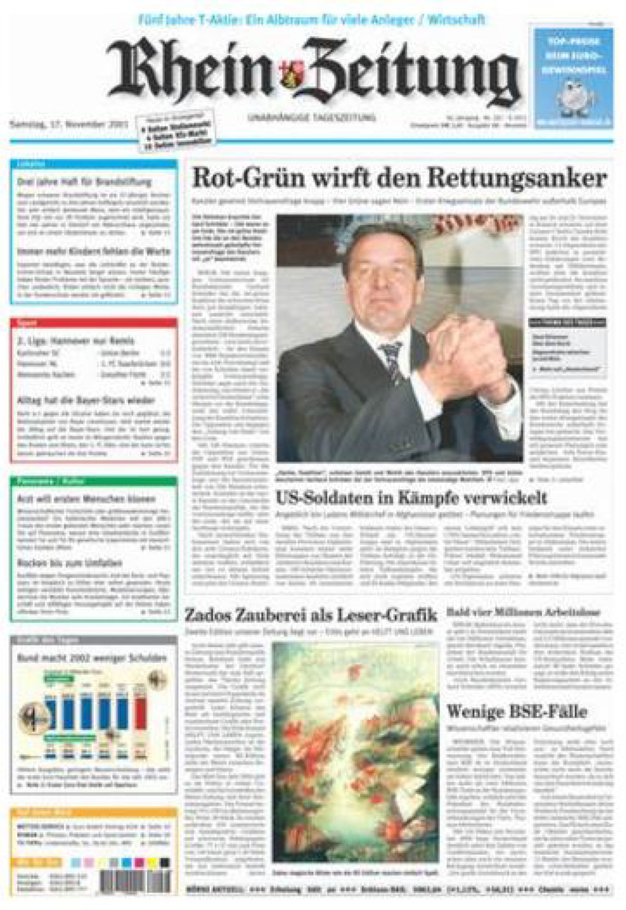Rhein-Zeitung Kreis Neuwied vom Samstag, 17.11.2001