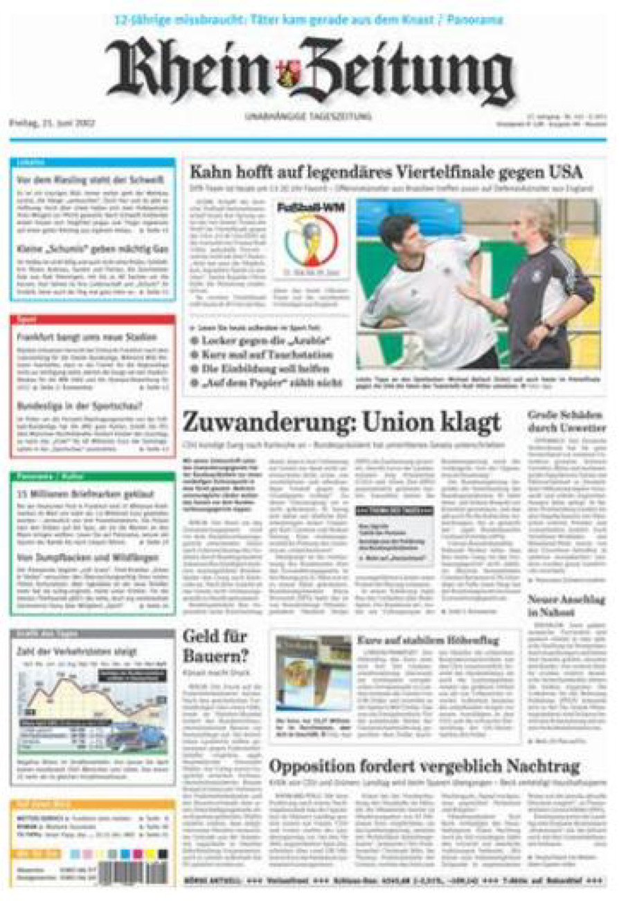 Rhein-Zeitung Kreis Neuwied vom Freitag, 21.06.2002