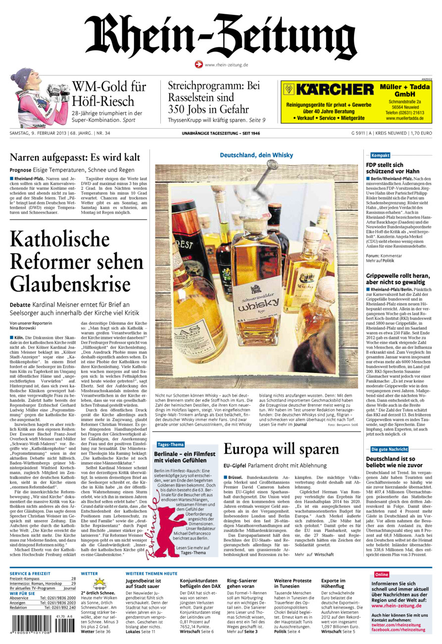 Rhein-Zeitung Kreis Neuwied vom Samstag, 09.02.2013