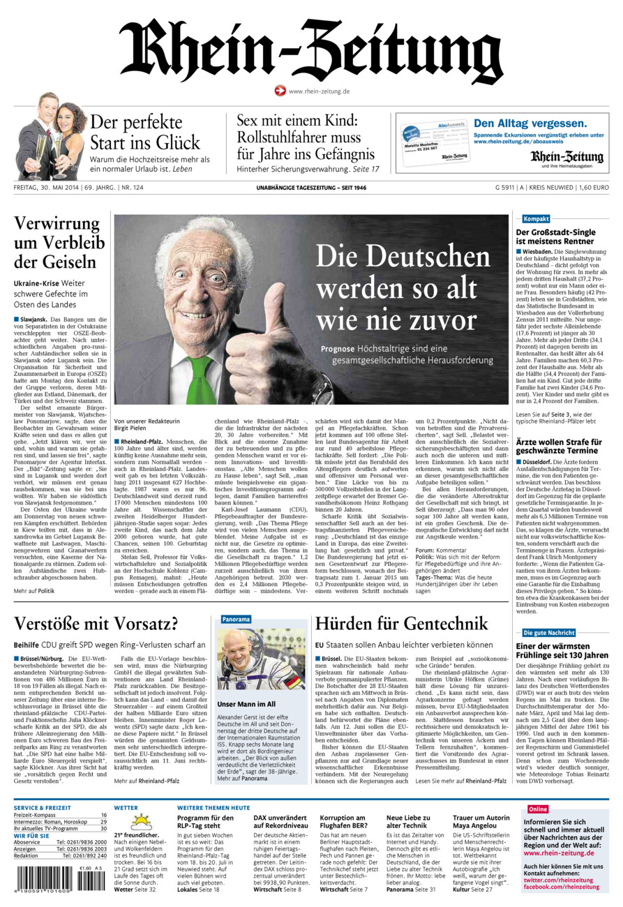Rhein-Zeitung Kreis Neuwied vom Freitag, 30.05.2014