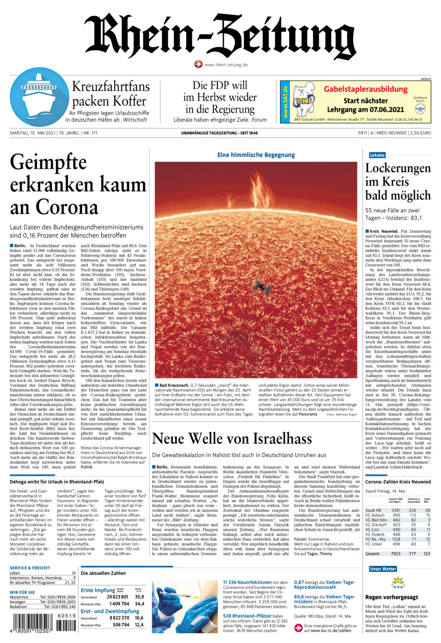 Rhein-Zeitung Kreis Neuwied vom Samstag, 15.05.2021