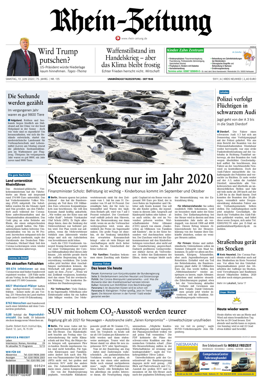 Rhein-Zeitung Kreis Neuwied vom Samstag, 13.06.2020