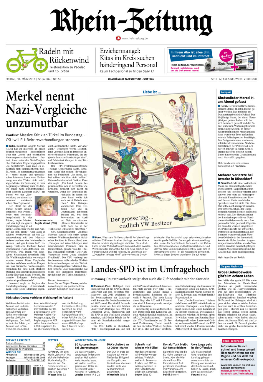 Rhein-Zeitung Kreis Neuwied vom Freitag, 10.03.2017