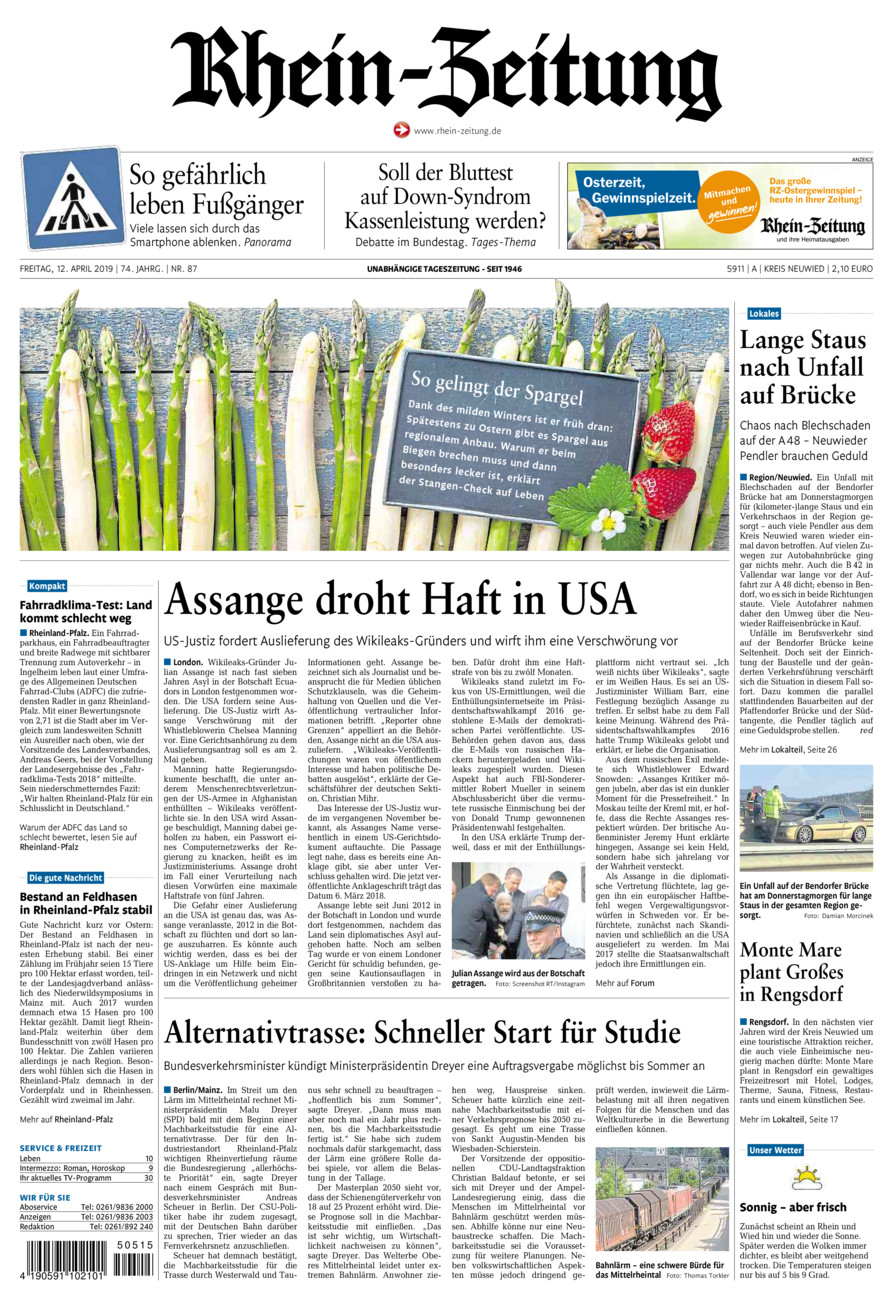 Rhein-Zeitung Kreis Neuwied vom Freitag, 12.04.2019