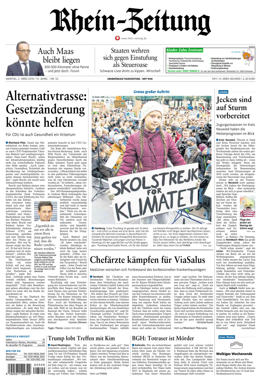 Rhein-Zeitung Kreis Neuwied vom Samstag, 02.03.2019