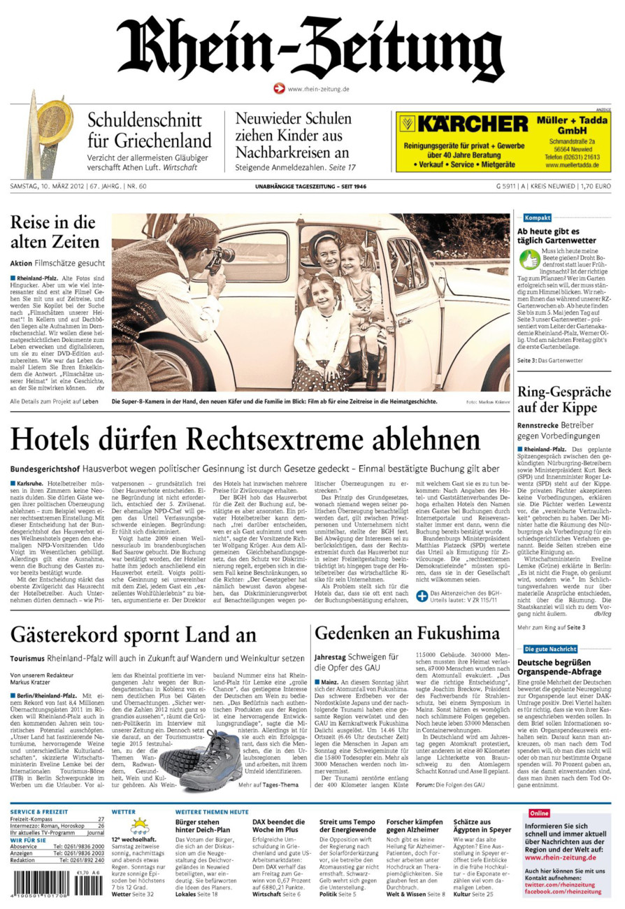 Rhein-Zeitung Kreis Neuwied vom Samstag, 10.03.2012