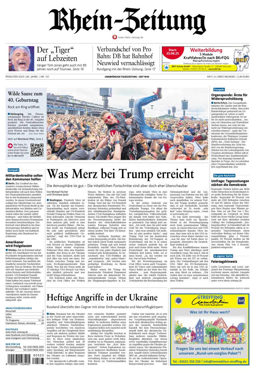 Rhein-Zeitung Kreis Neuwied vom Samstag, 07.06.2025