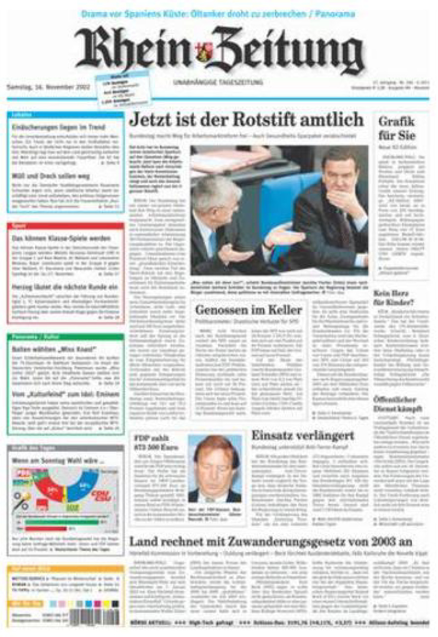 Rhein-Zeitung Kreis Neuwied vom Samstag, 16.11.2002