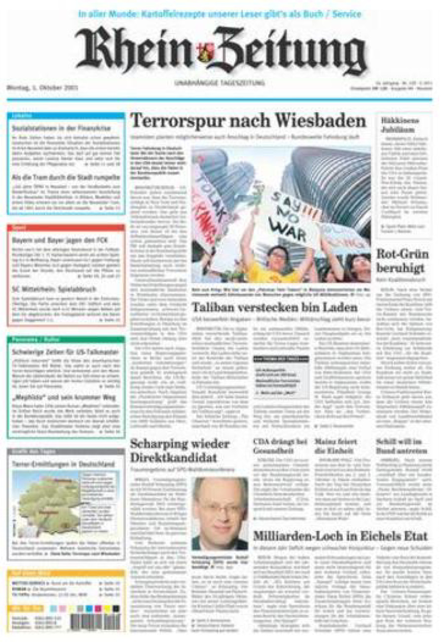 Rhein-Zeitung Kreis Neuwied vom Montag, 01.10.2001
