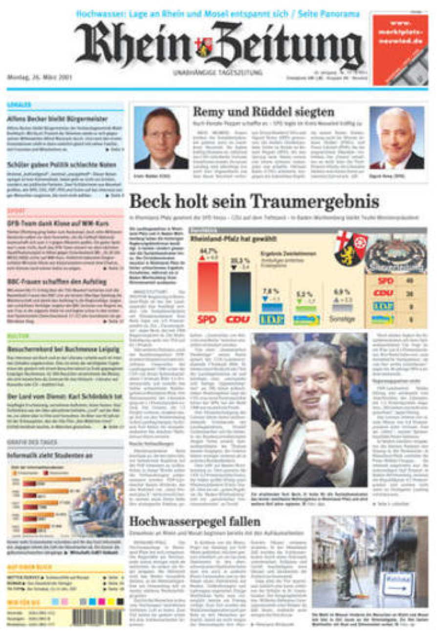 Rhein-Zeitung Kreis Neuwied vom Montag, 26.03.2001