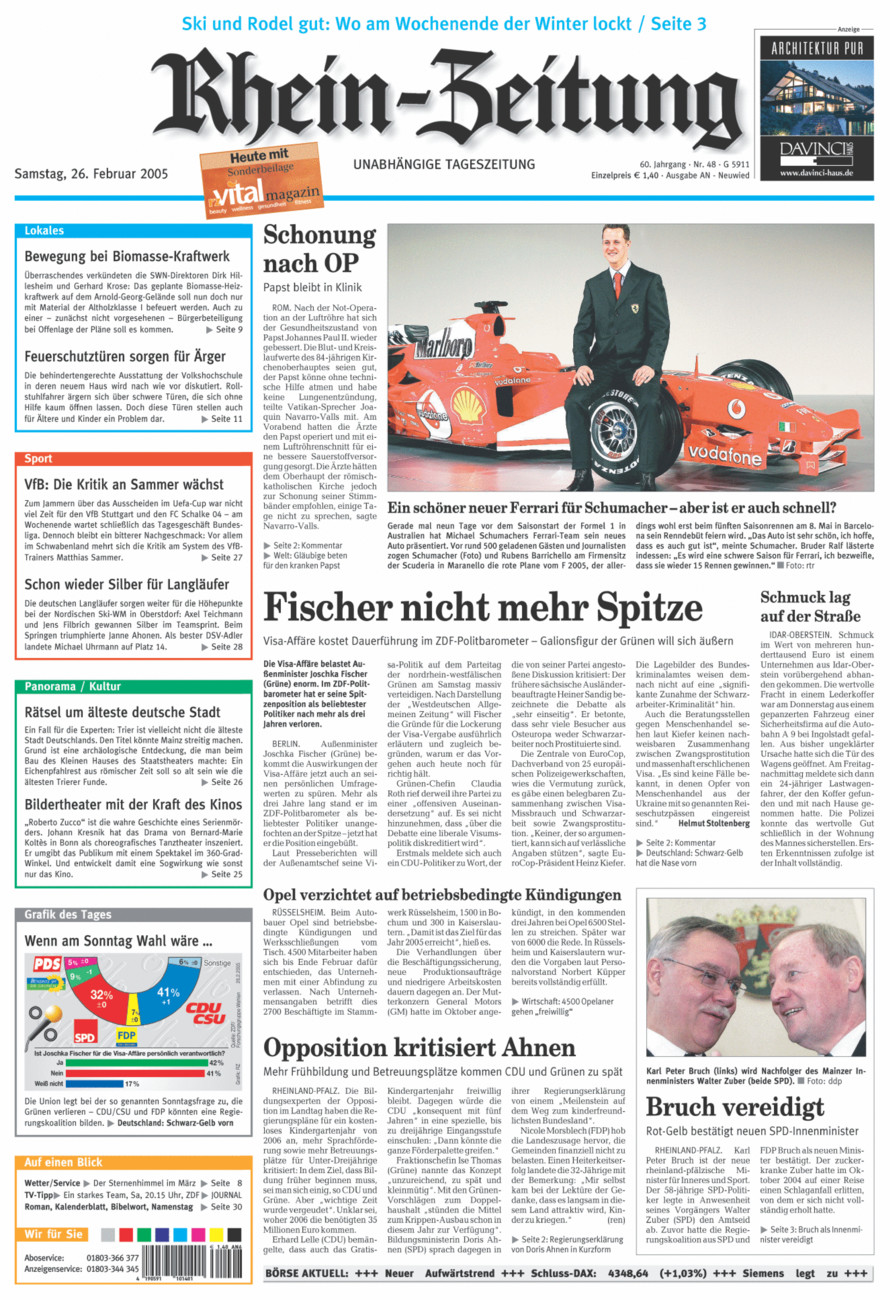 Rhein-Zeitung Kreis Neuwied vom Samstag, 26.02.2005