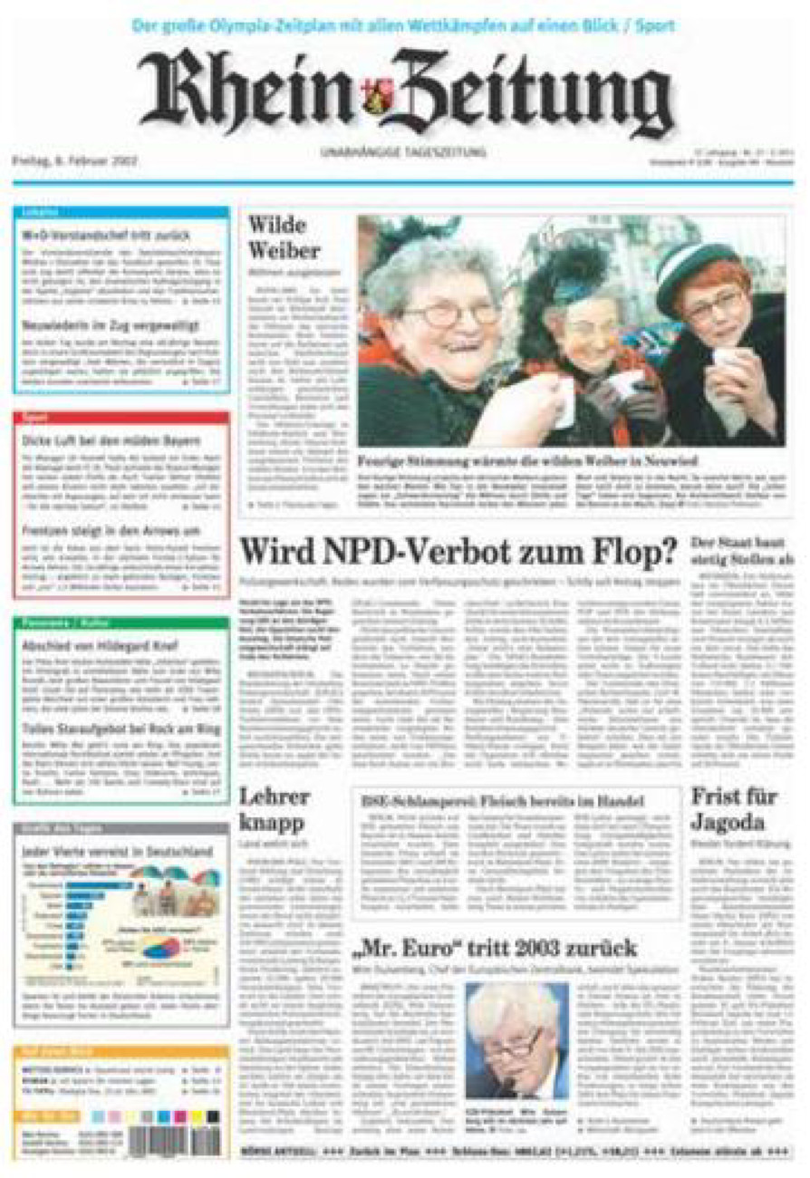 Rhein-Zeitung Kreis Neuwied vom Freitag, 08.02.2002