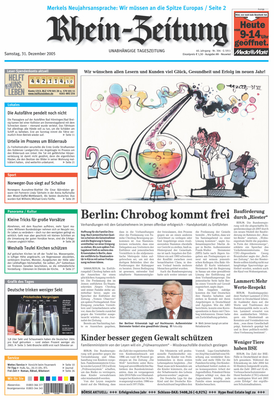 Rhein-Zeitung Kreis Neuwied vom Samstag, 31.12.2005