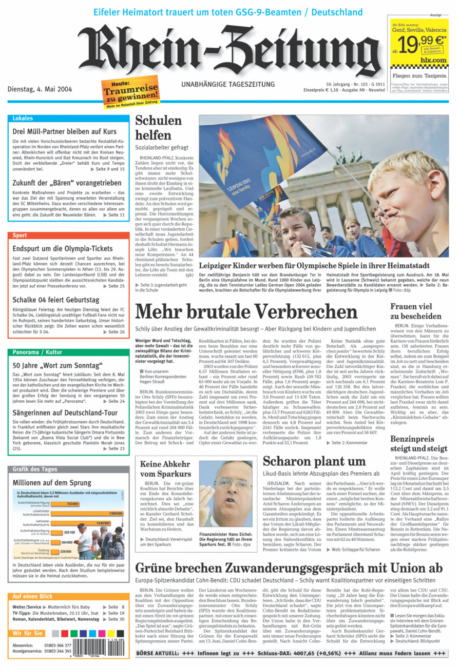 Rhein-Zeitung Kreis Neuwied vom Dienstag, 04.05.2004