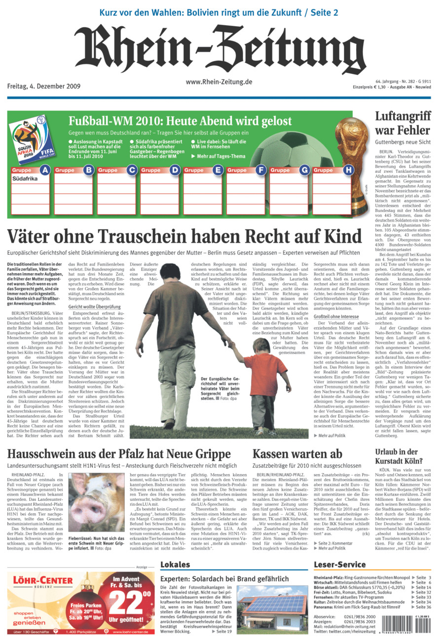 Rhein-Zeitung Kreis Neuwied vom Freitag, 04.12.2009