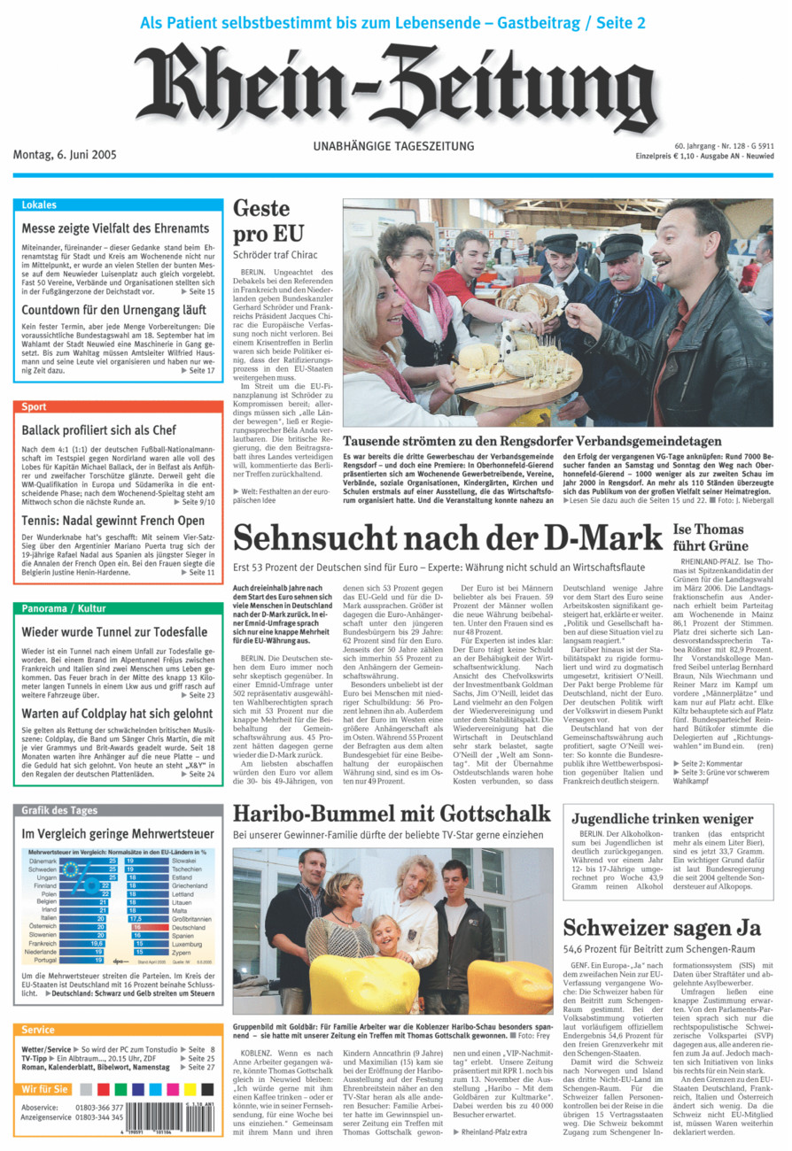 Rhein-Zeitung Kreis Neuwied vom Montag, 06.06.2005
