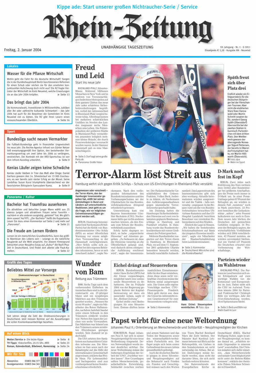 Rhein-Zeitung Kreis Neuwied vom Freitag, 02.01.2004