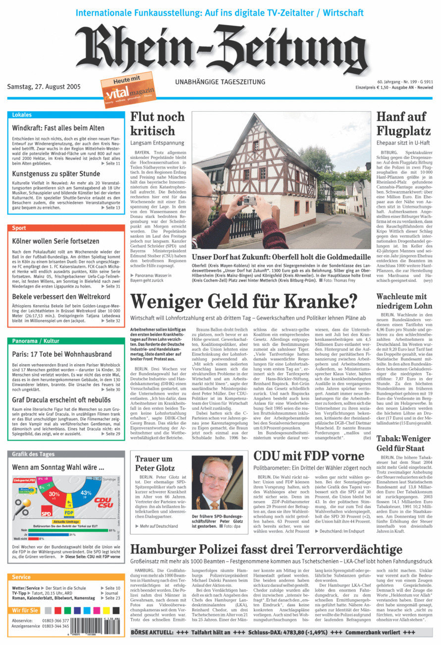 Rhein-Zeitung Kreis Neuwied vom Samstag, 27.08.2005