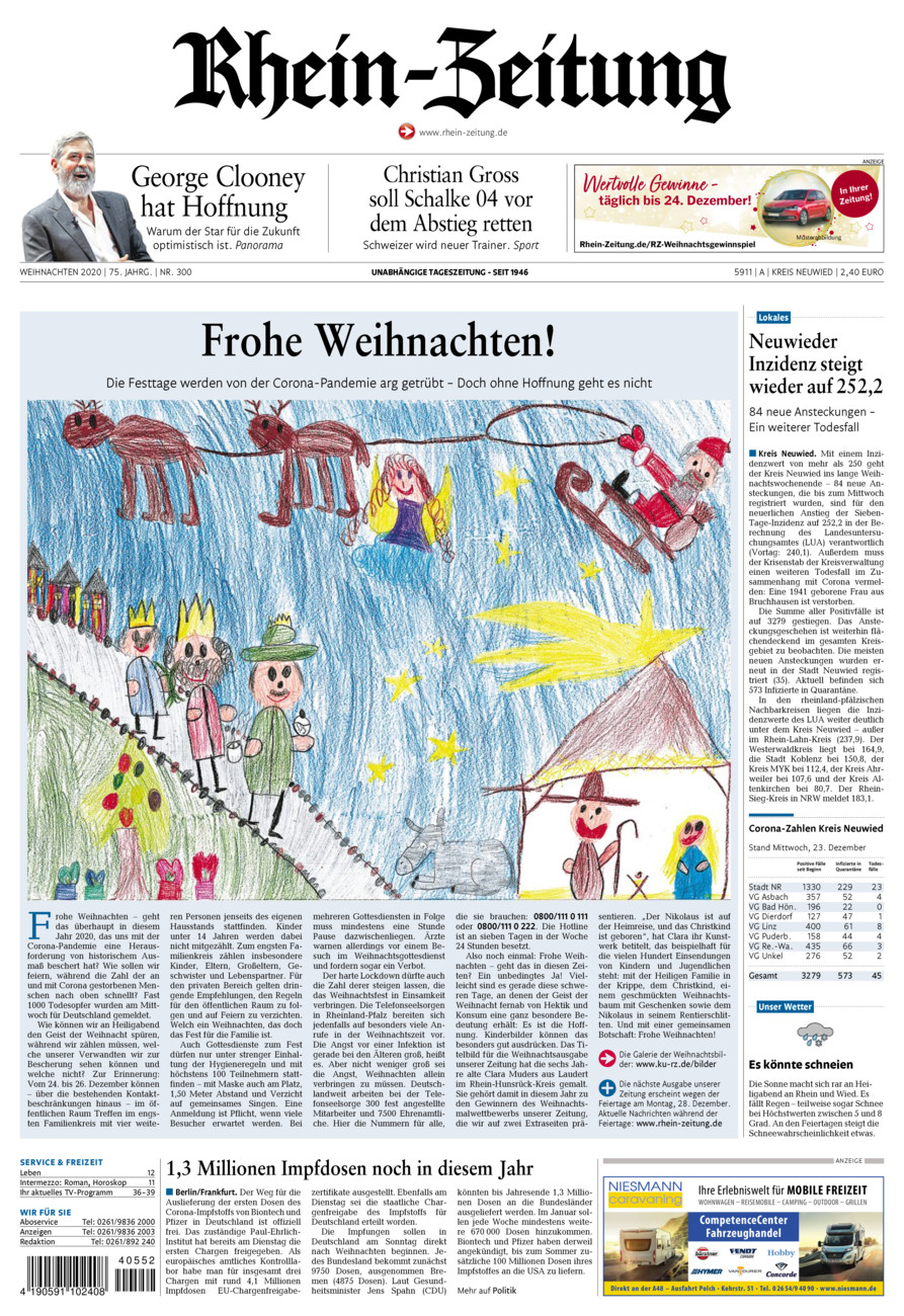 Rhein-Zeitung Kreis Neuwied vom Donnerstag, 24.12.2020