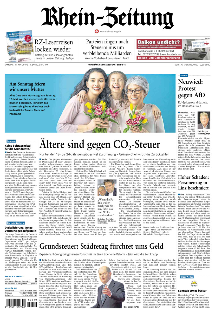 Rhein-Zeitung Kreis Neuwied vom Samstag, 11.05.2019