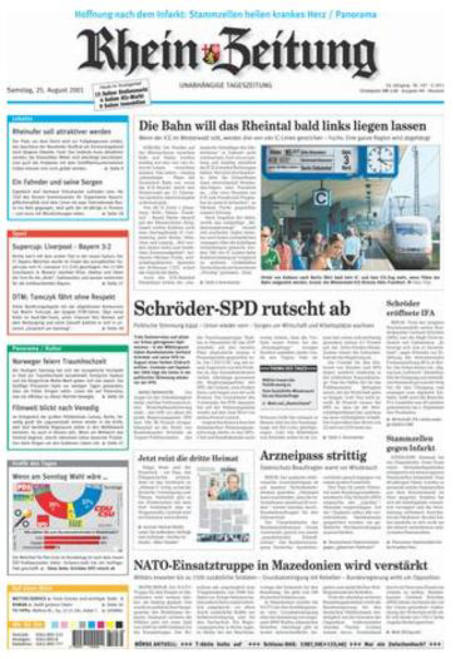 Rhein-Zeitung Kreis Neuwied vom Samstag, 25.08.2001