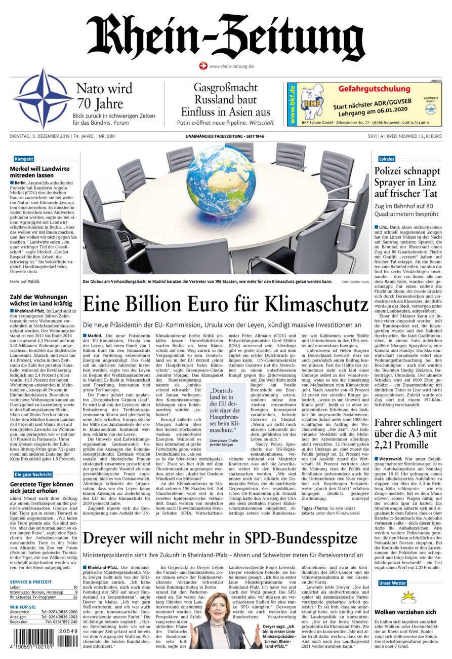 Rhein-Zeitung Kreis Neuwied vom Dienstag, 03.12.2019