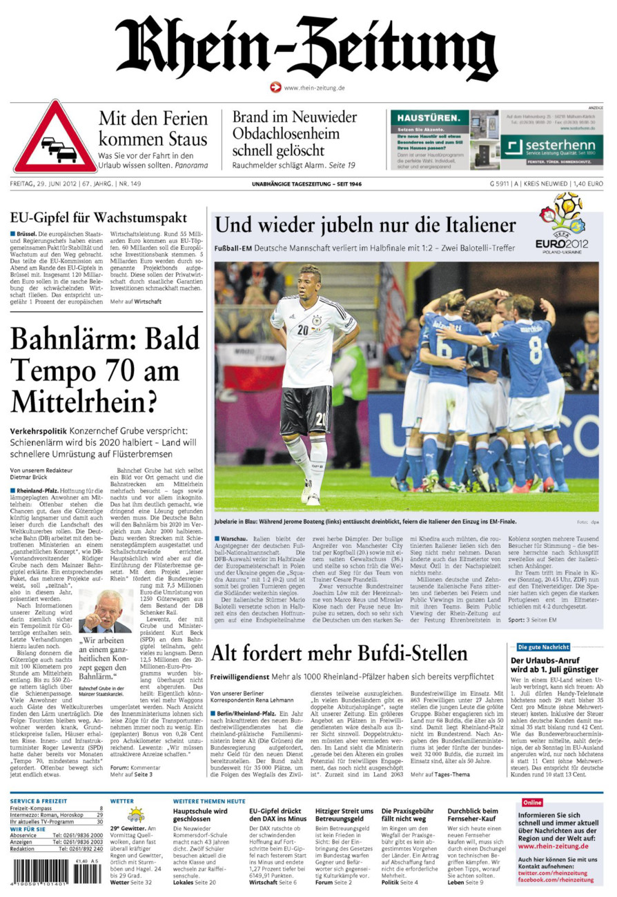Rhein-Zeitung Kreis Neuwied vom Freitag, 29.06.2012