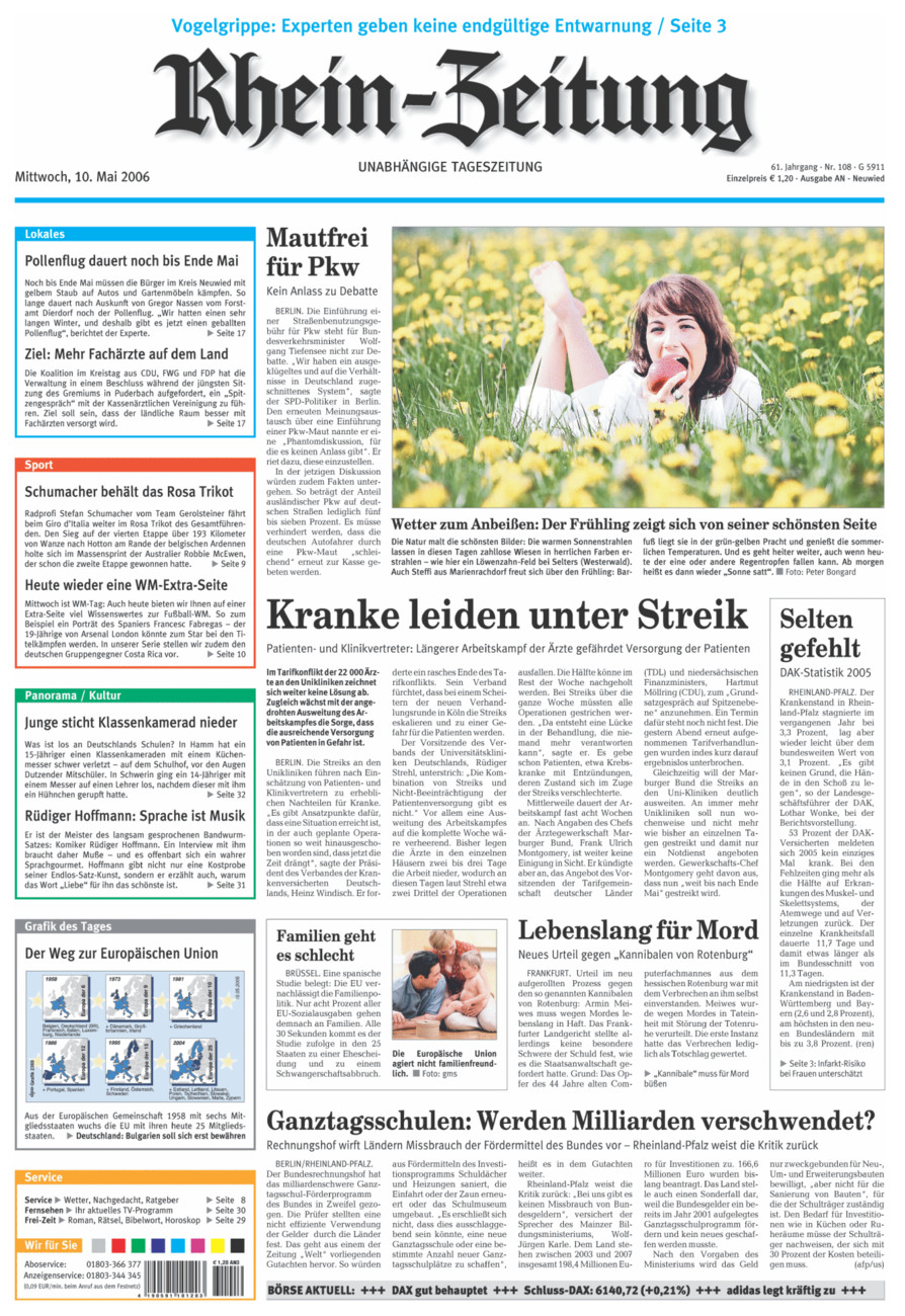 Rhein-Zeitung Kreis Neuwied vom Mittwoch, 10.05.2006
