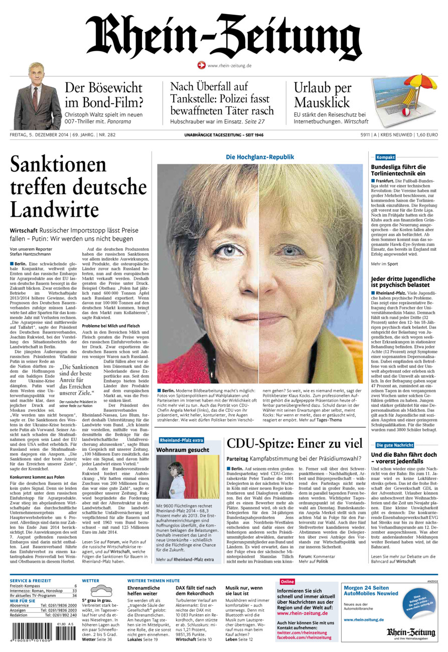 Rhein-Zeitung Kreis Neuwied vom Freitag, 05.12.2014