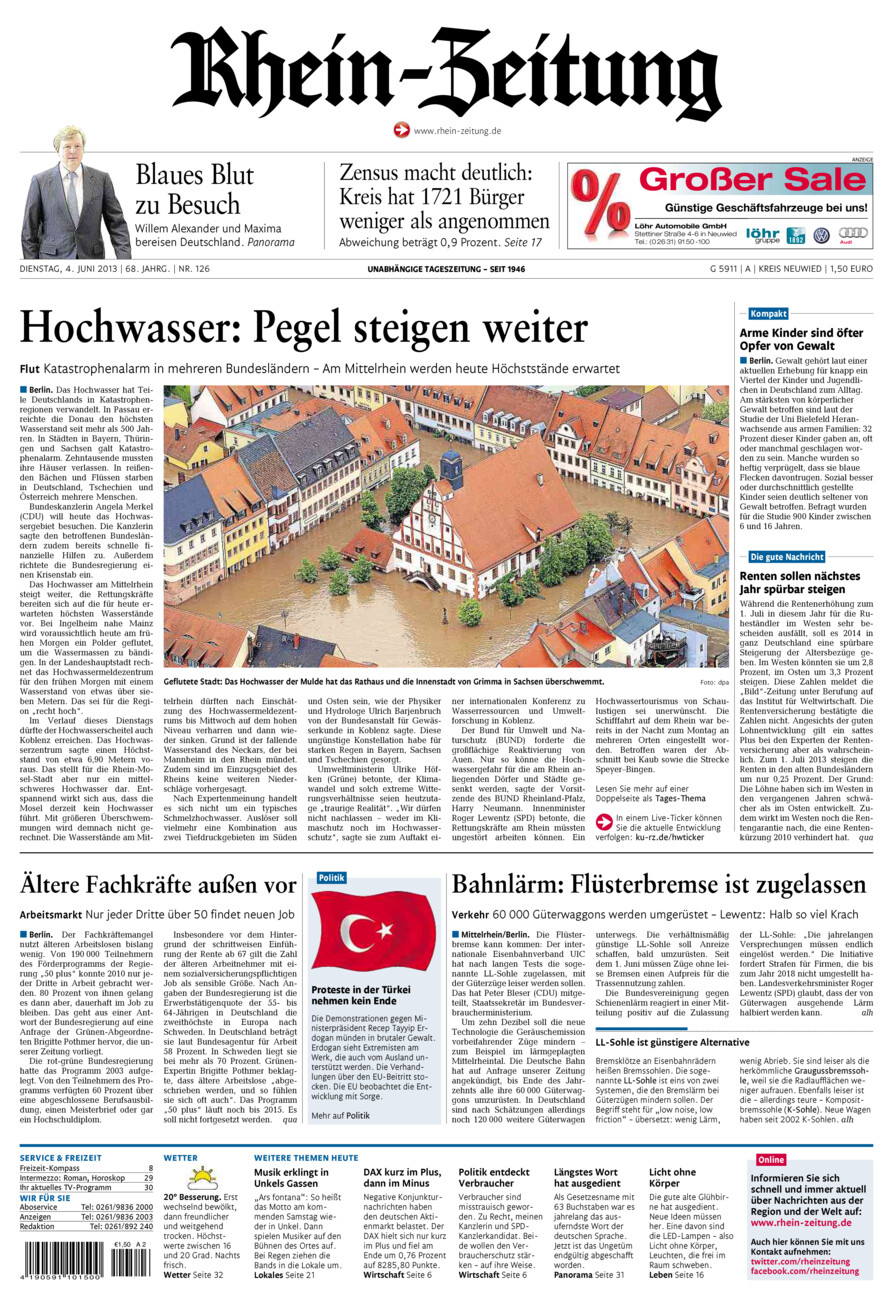 Rhein-Zeitung Kreis Neuwied vom Dienstag, 04.06.2013
