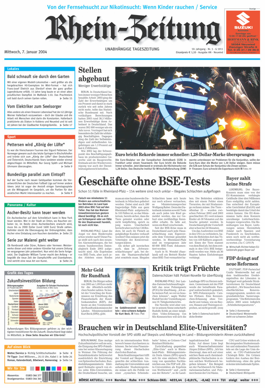 Rhein-Zeitung Kreis Neuwied vom Mittwoch, 07.01.2004