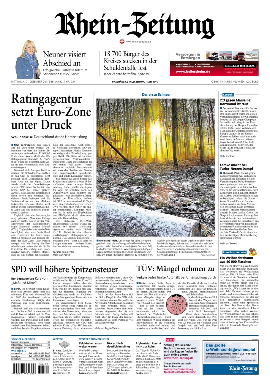 Rhein-Zeitung Kreis Neuwied vom Mittwoch, 07.12.2011