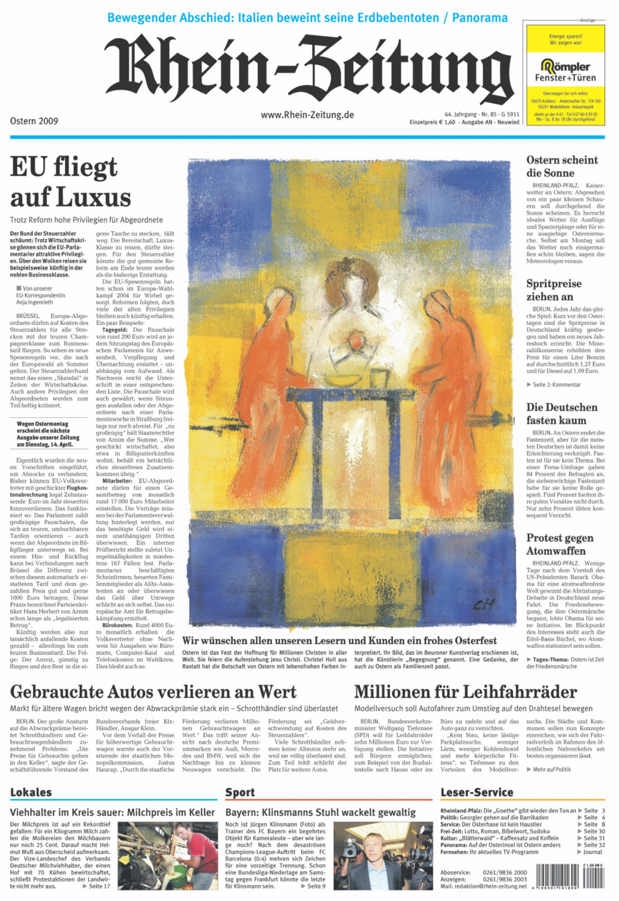 Rhein-Zeitung Kreis Neuwied vom Samstag, 11.04.2009