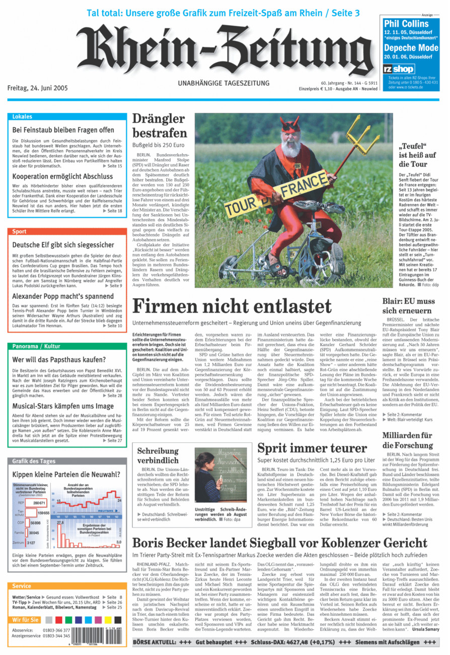 Rhein-Zeitung Kreis Neuwied vom Freitag, 24.06.2005