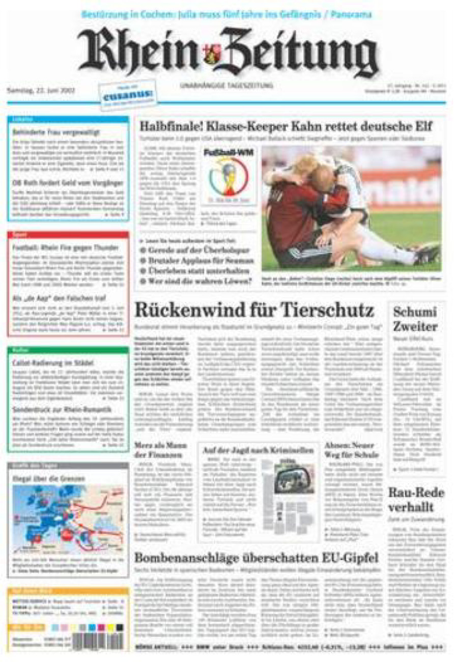 Rhein-Zeitung Kreis Neuwied vom Samstag, 22.06.2002