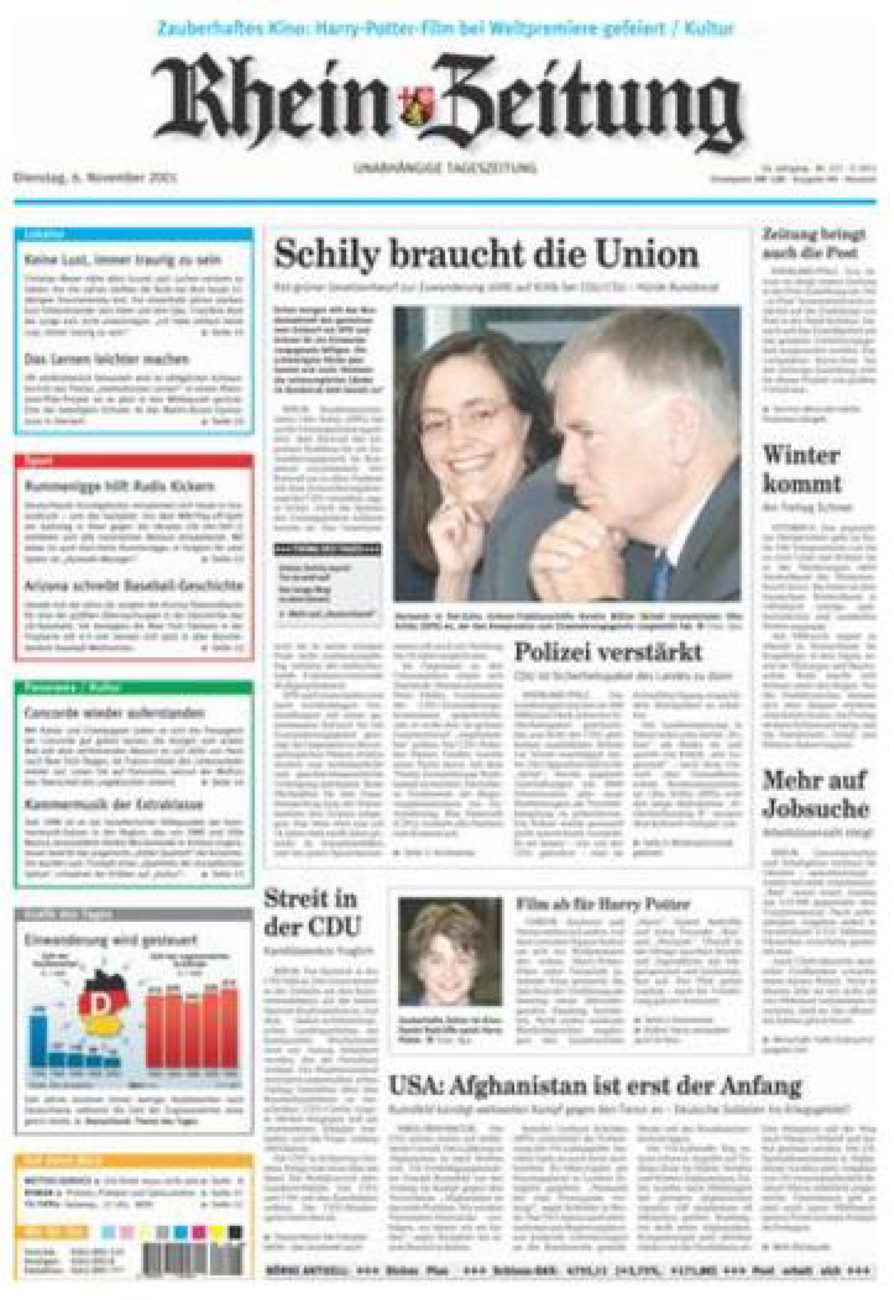Rhein-Zeitung Kreis Neuwied vom Dienstag, 06.11.2001