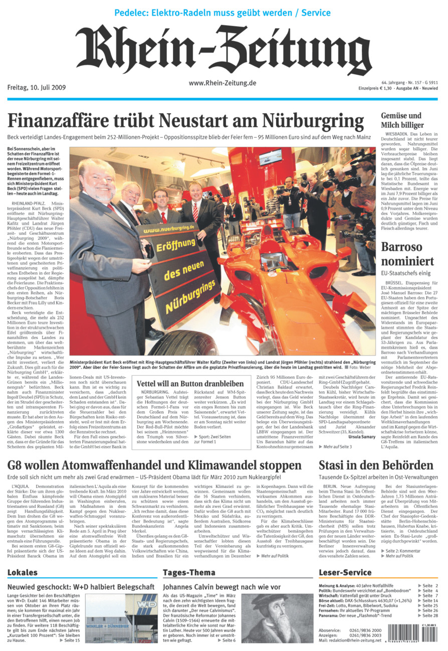 Rhein-Zeitung Kreis Neuwied vom Freitag, 10.07.2009