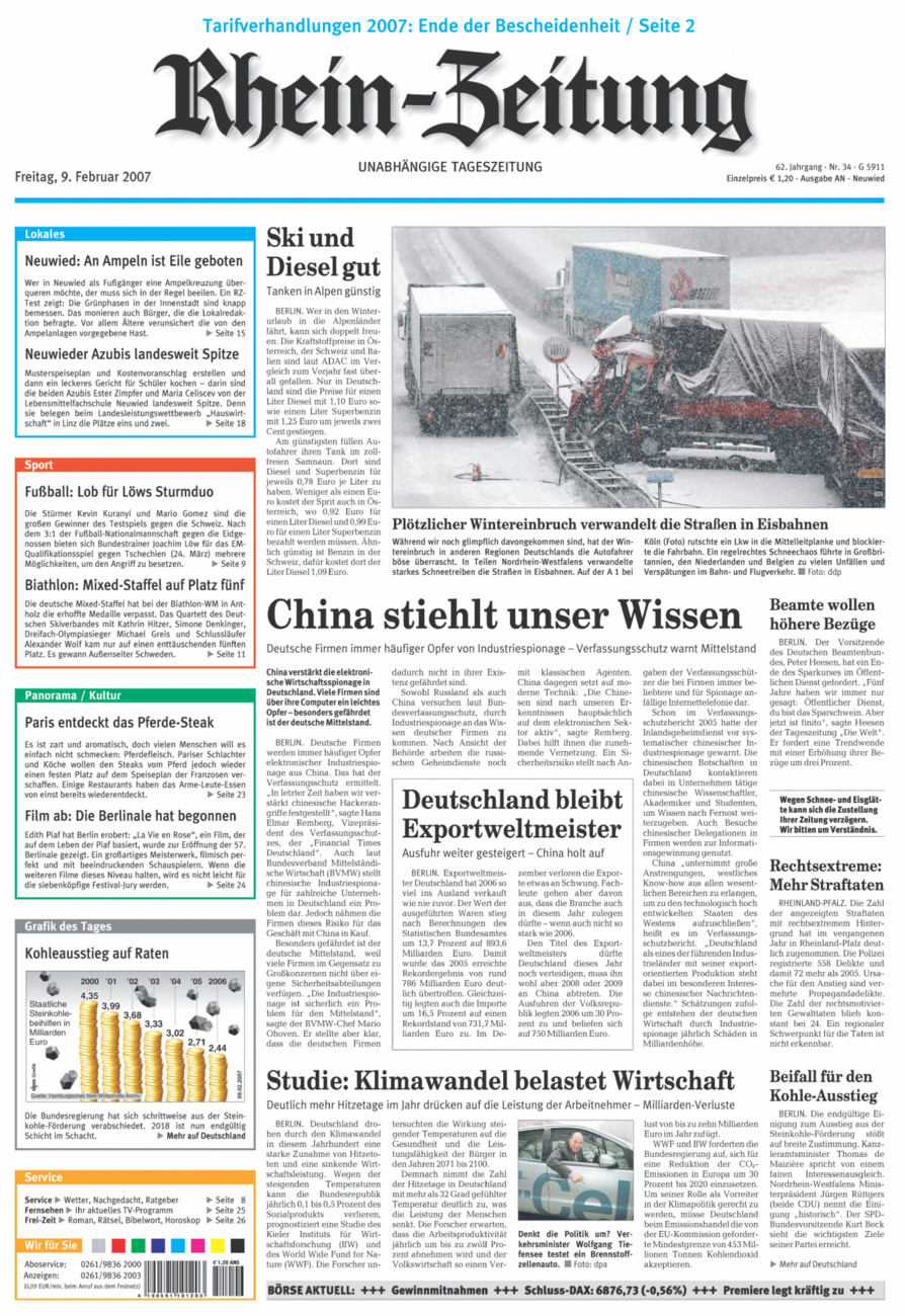 Rhein-Zeitung Kreis Neuwied vom Freitag, 09.02.2007