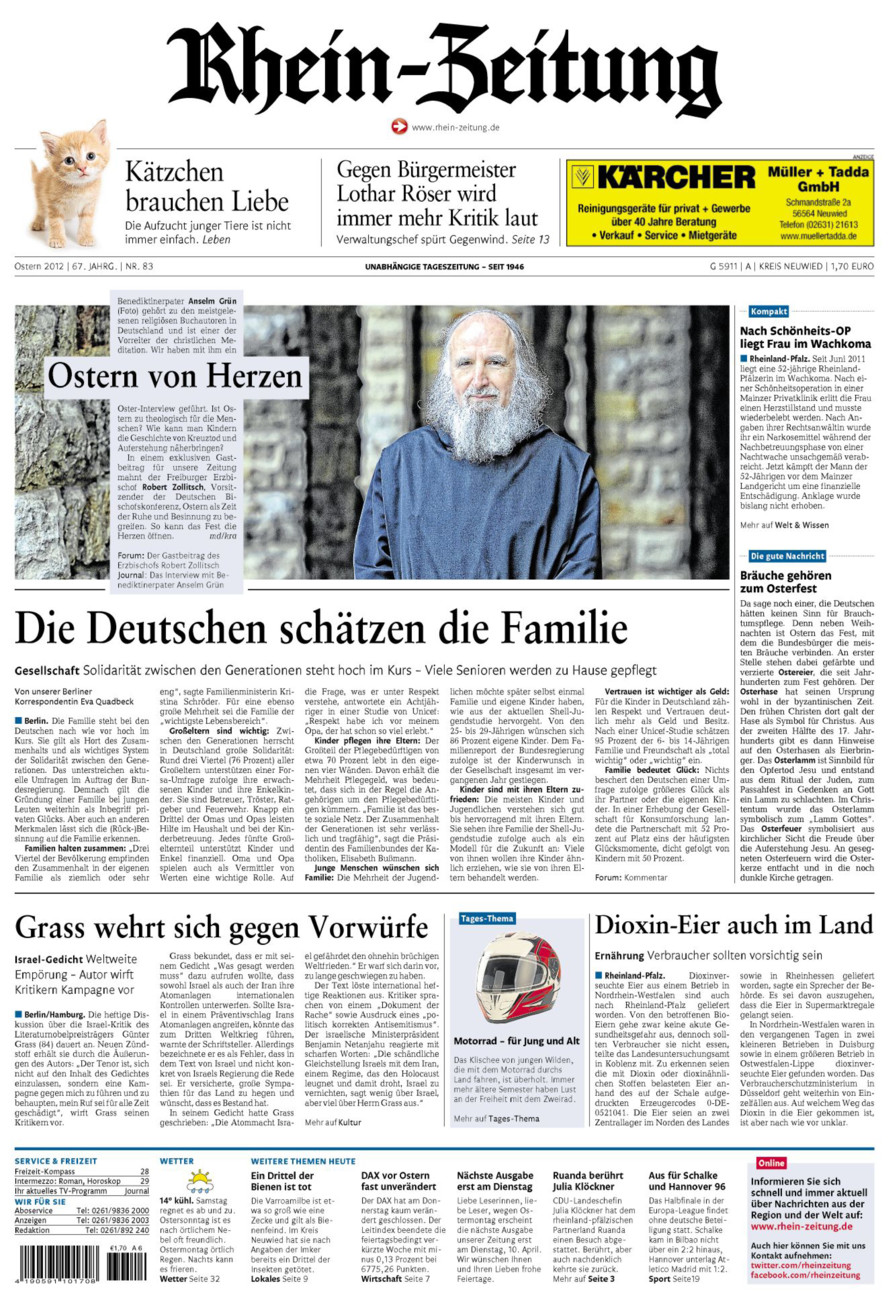 Rhein-Zeitung Kreis Neuwied vom Samstag, 07.04.2012