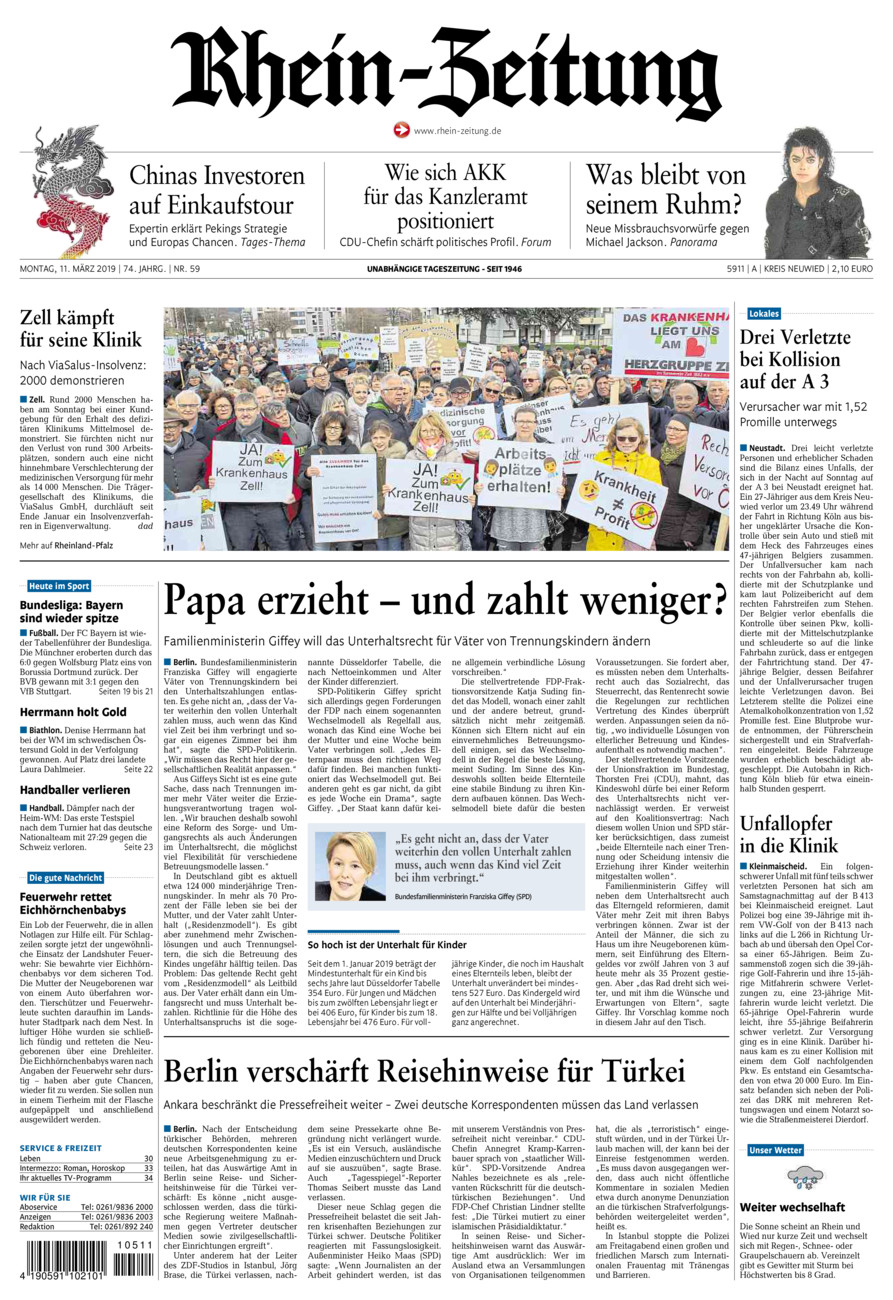 Rhein-Zeitung Kreis Neuwied vom Montag, 11.03.2019