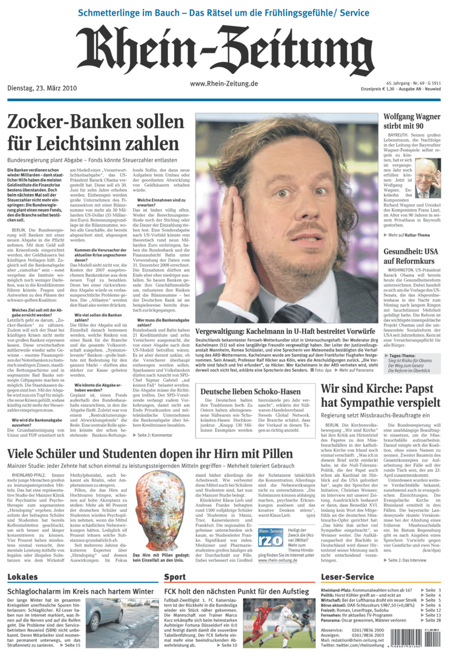 Rhein-Zeitung Kreis Neuwied vom Dienstag, 23.03.2010