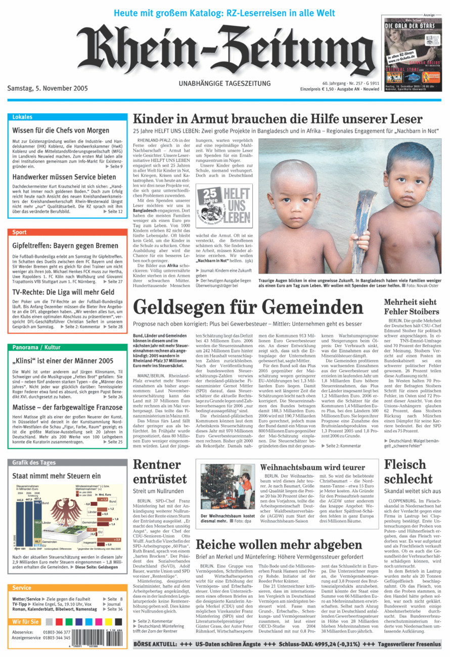 Rhein-Zeitung Kreis Neuwied vom Samstag, 05.11.2005