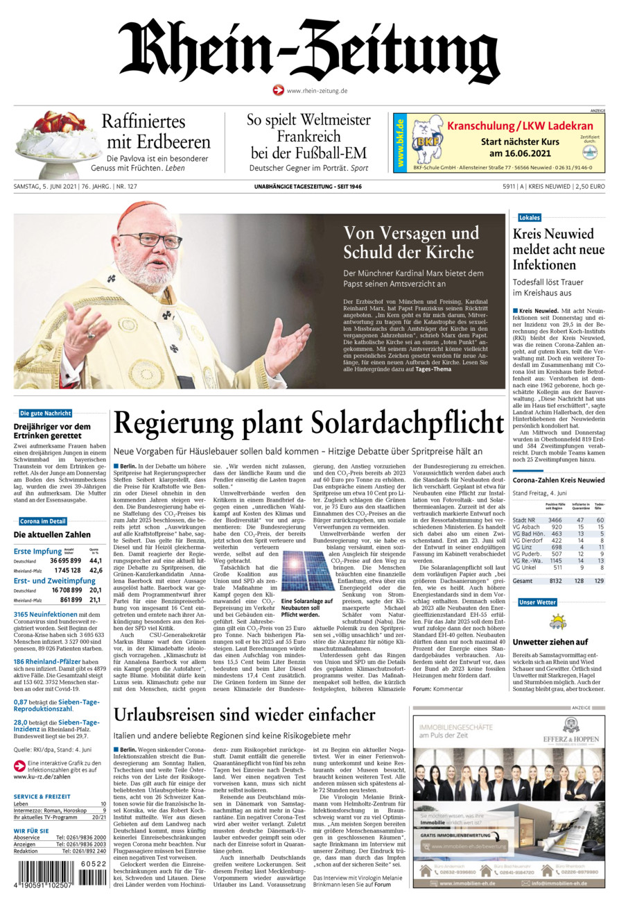 Rhein-Zeitung Kreis Neuwied vom Samstag, 05.06.2021