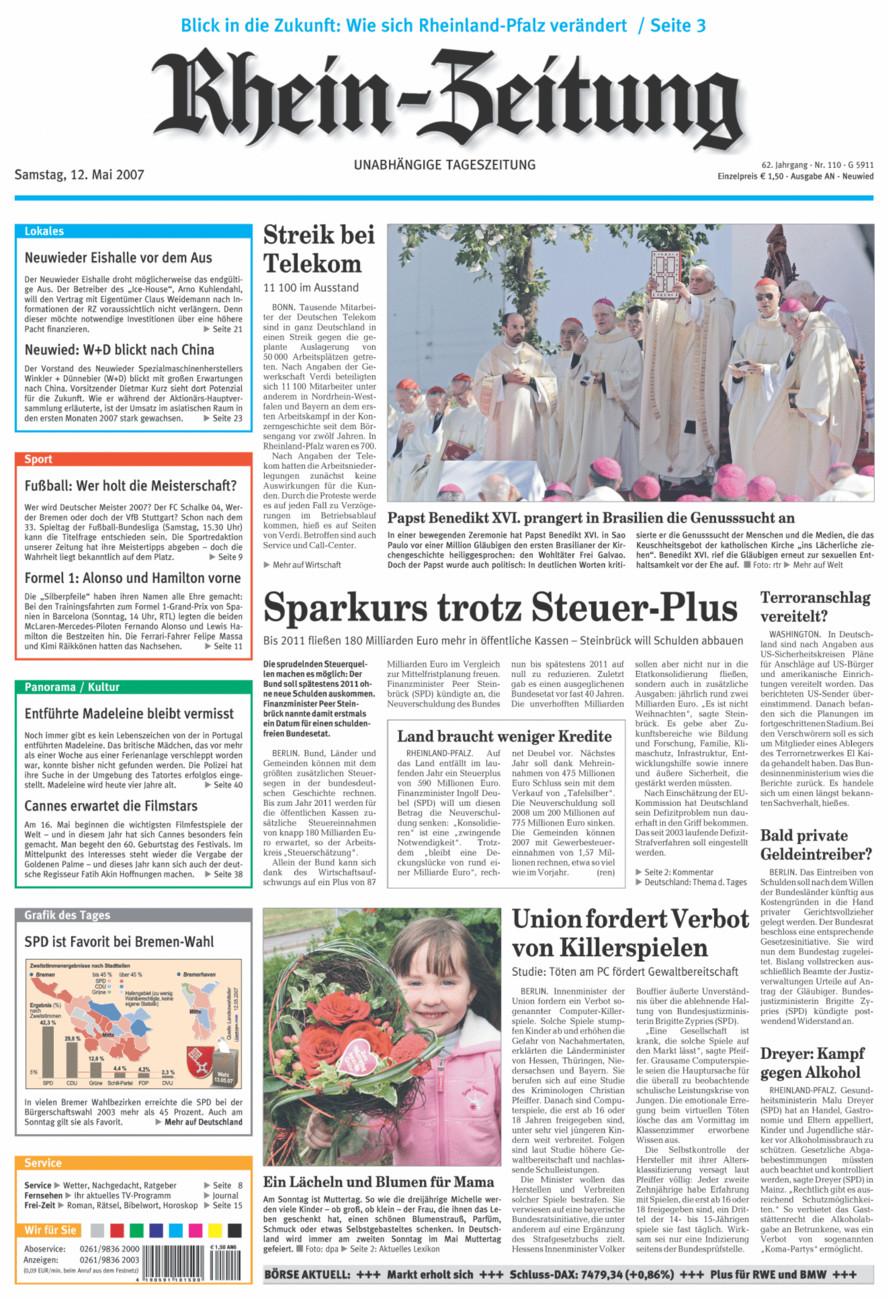 Rhein-Zeitung Kreis Neuwied vom Samstag, 12.05.2007