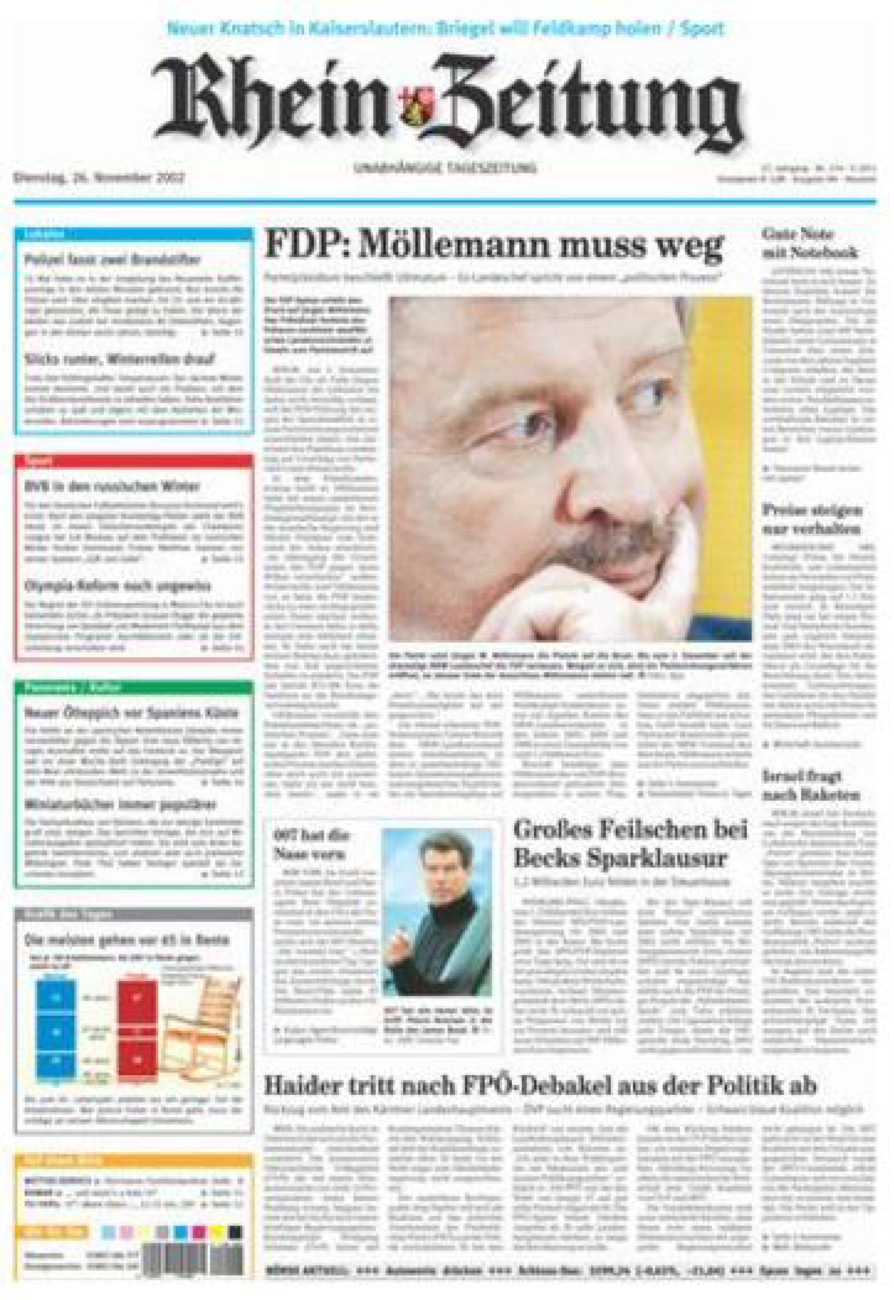 Rhein-Zeitung Kreis Neuwied vom Dienstag, 26.11.2002