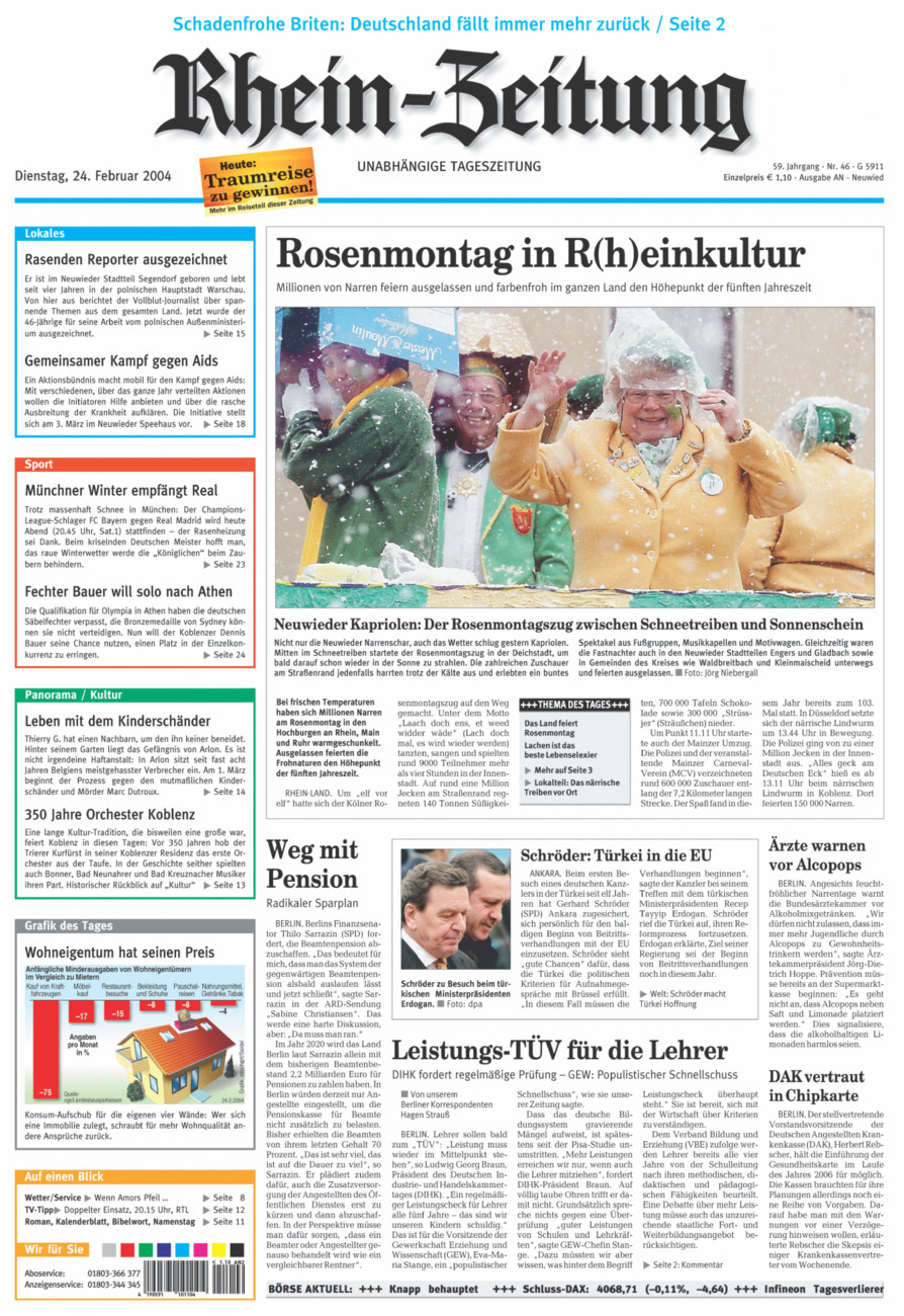 Rhein-Zeitung Kreis Neuwied vom Dienstag, 24.02.2004